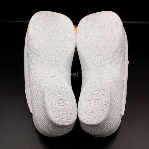 Женские тапочки сабо кожаные Leon Klasik II, PU115, размер 36, белые